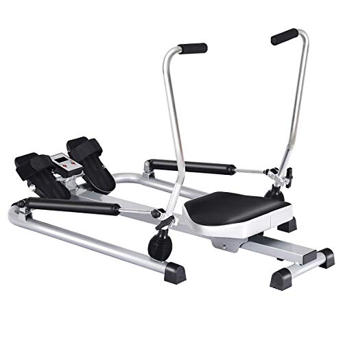 Hydraulic Rowing Machine with LCD Monitor and Adjustable Resistance O9877