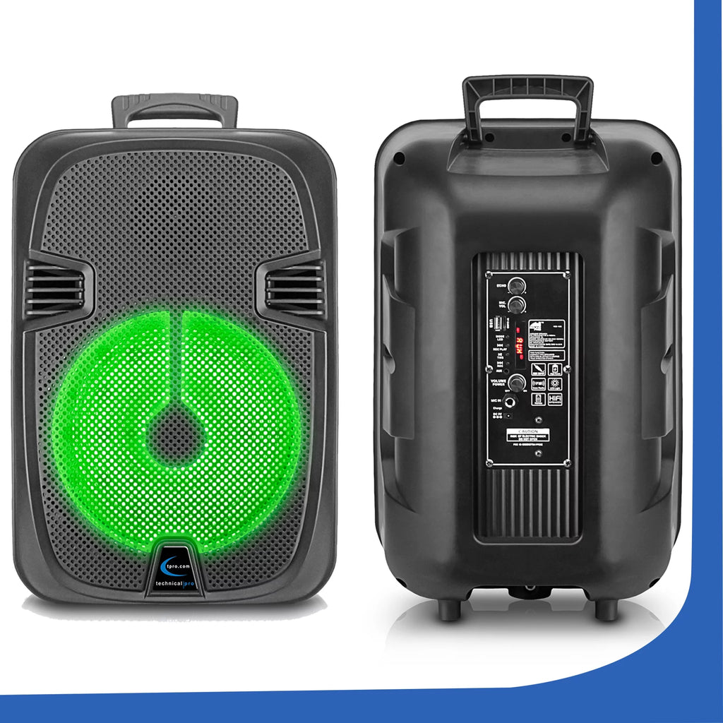 2000 Watts Rechargeable 12 Inch Bluetooth LED Speaker Q33877