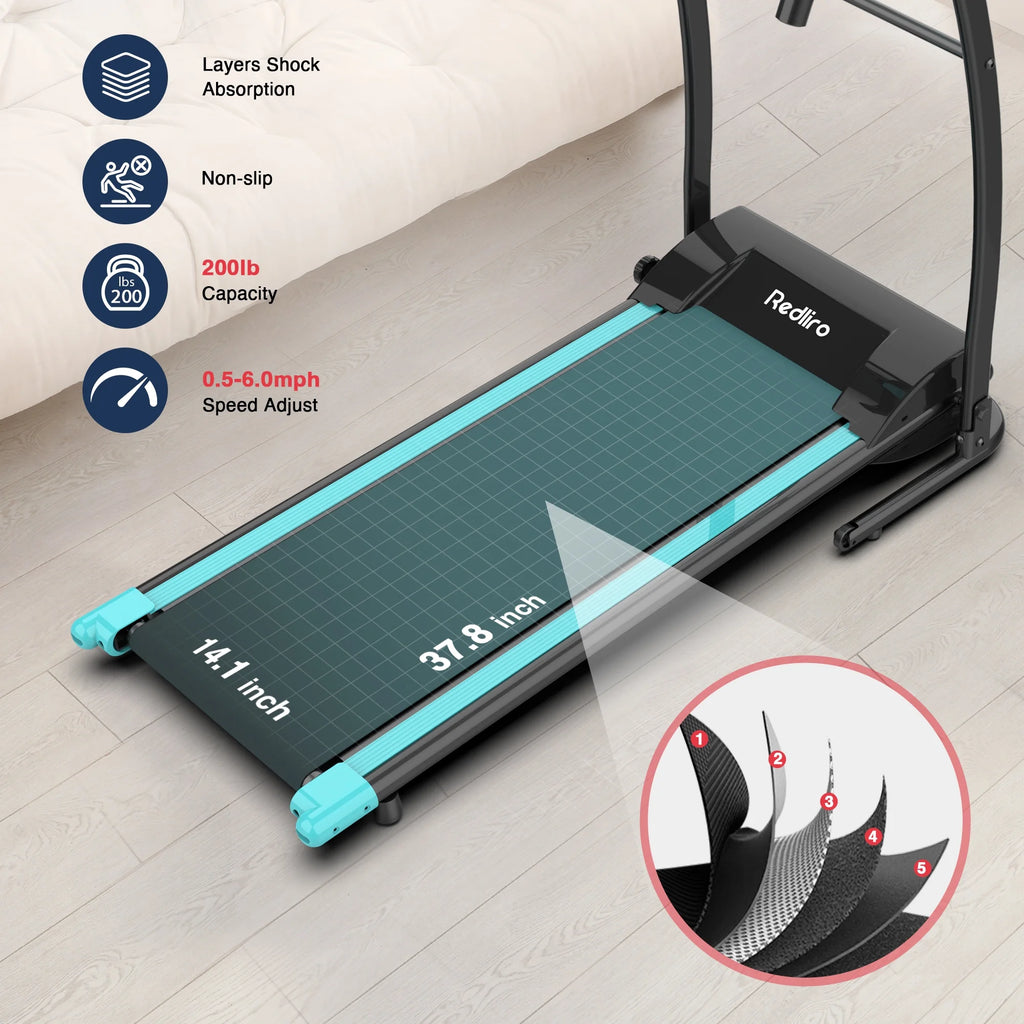 Portable Folding Treadmill Incline Electric Walking Running Machine F68042