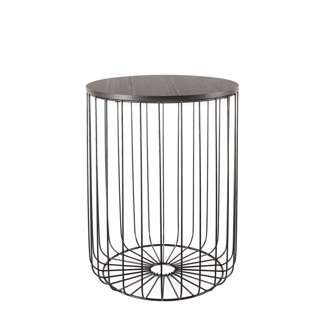 Set of 2 Walnut Finish Nesting Tables P574700
