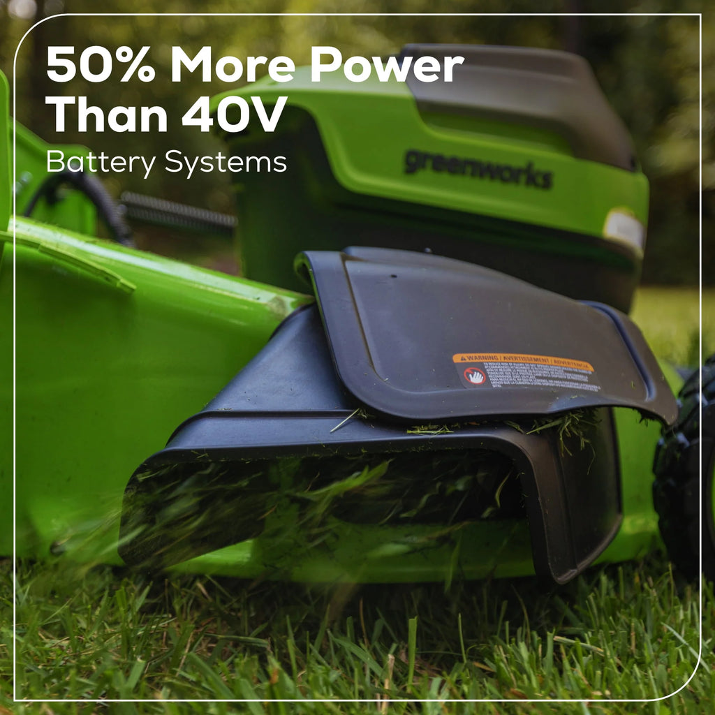 60V 21 Self Propelled Lawn Mower with 8.0 Ah Battery & Rapid Charger J73206