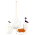 White Bathroom Accessory Set T407190