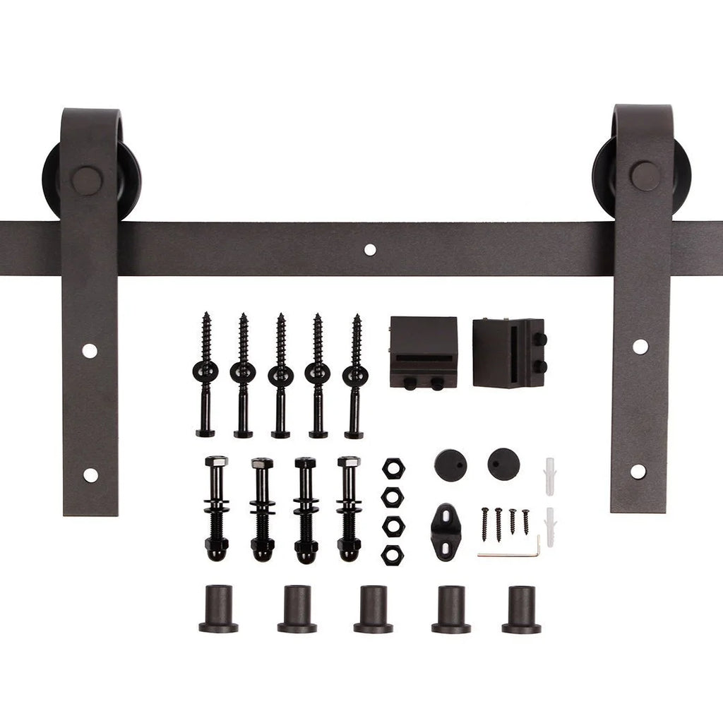 Knotty Pine Wood Sliding Barn Door With Hardware Kit S3864