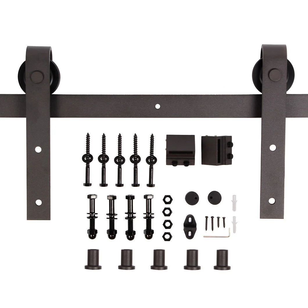 Knotty Pine Wood Sliding Barn Door With Hardware Kit S3864