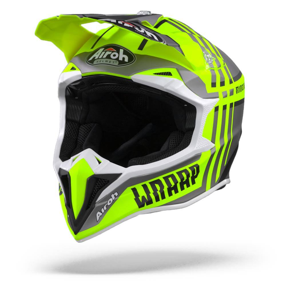 Helmet Wraap Broken Yellow Matt Size M F653