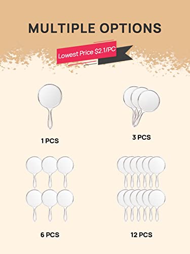 Double-Sided Handheld 1X/3X Magnifying Hand Mirror Z5889