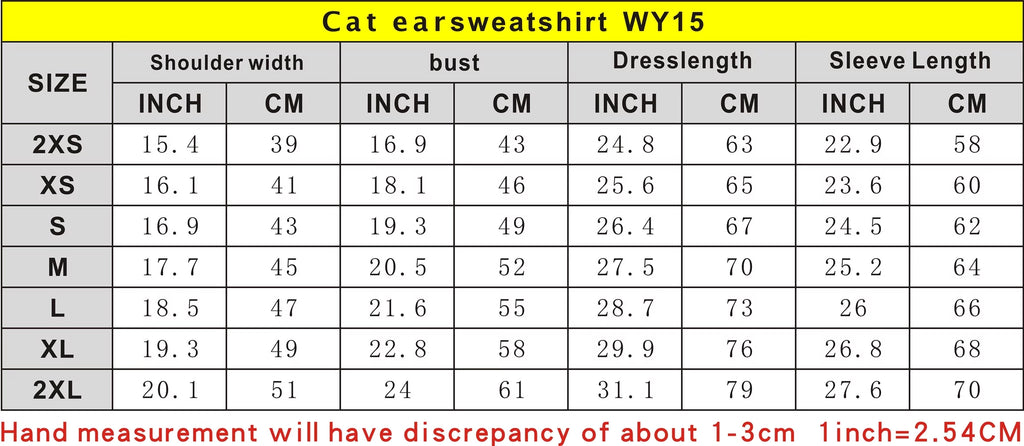 Cat Ears Hoodie Long Sleeve Crop Top E1191